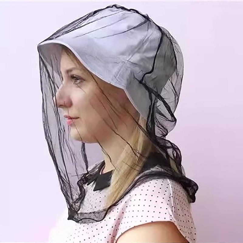 [Australia] - Pack of 2 mosquito net head for insects with carrying bag, head net face mesh head cover for outdoor, mosquito net hat for fishing, mosquito head net insect net for head, mosquito protection jungle 
