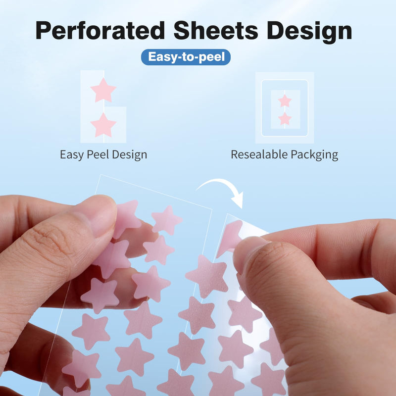 [Australia] - Pimple Patches for Face, Hydrocolloid Acne Patches, Cute Star Zit Covers, Colorful Spot Stickers with Tea Tree, Salicylic Acid & Cica Oil| 3 Sizes (10mm, 12mm & 14mm) |200 Count 50 Count (Pack of 4) 