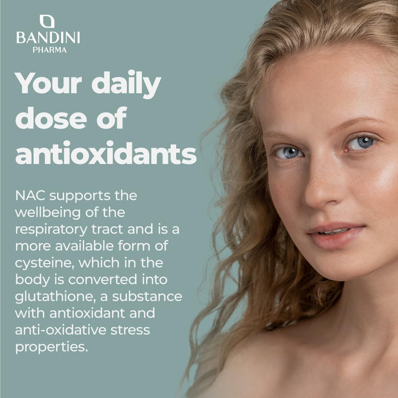 Bandini® NAC N-Acetyl-Cysteine 600 mg | 220 Vegan Capsules (+7 Months) | Glutathione Precursor | 1 Capsule per Day | High Bioavailability of N Acetylcysteine Supplement | N-Acetyl Cysteine 600mg 220 count (Pack of 1)