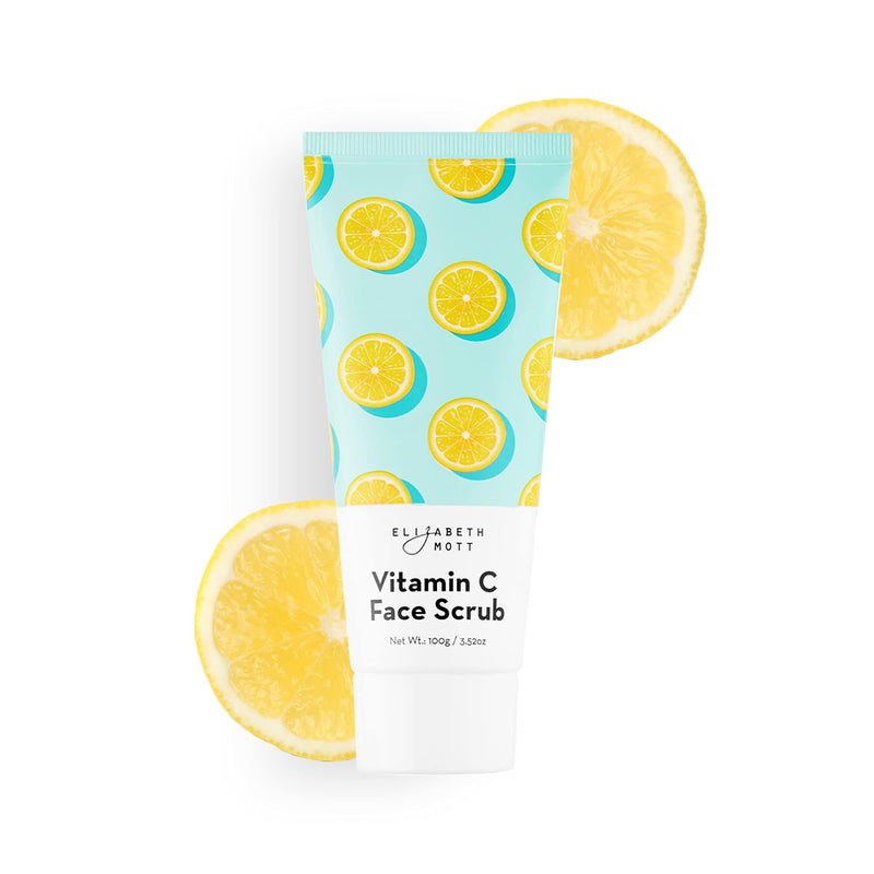 Elizabeth Mott Sure Thing Vitamin C Face Scrub, 3.52oz | Vitamin C Heat-Activated Exfoliating Scrub, Deep Pore Cleansing, Smoother Skin, Gentle Brightening, Vegan, Cruelty-Free