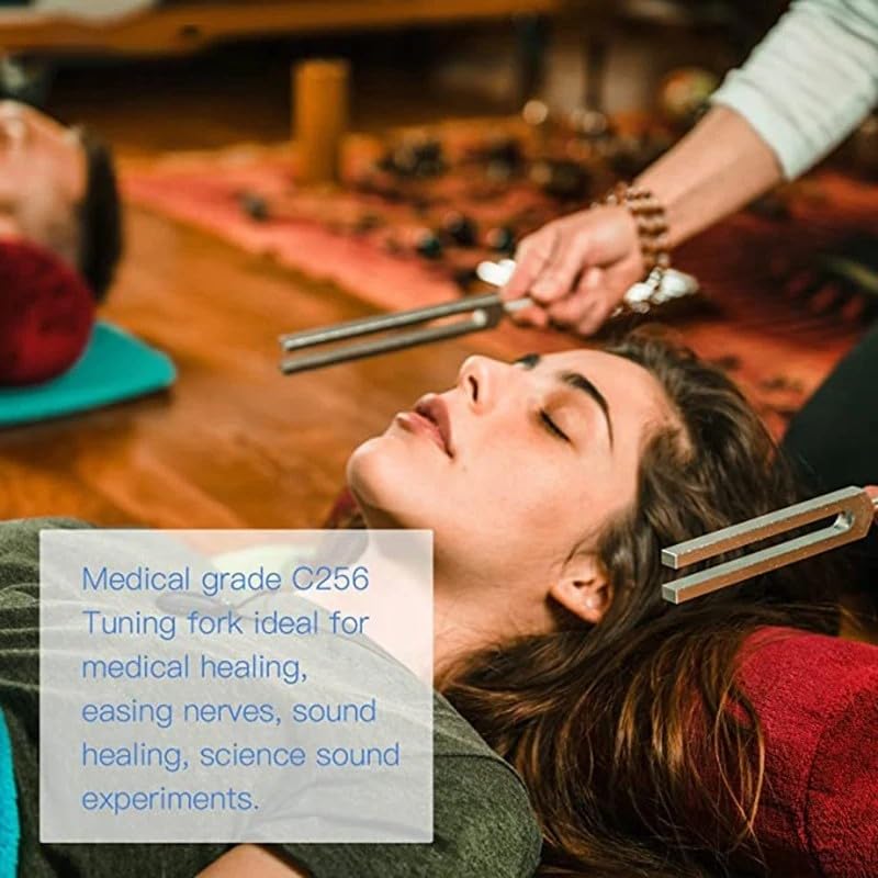 [Australia] - Sound Therapy Tuning Forks (128Hz, 256Hz, 512Hz) for Healing Repairing Nervous System Musical Instrument and Stress Reliever Testing Health Care 