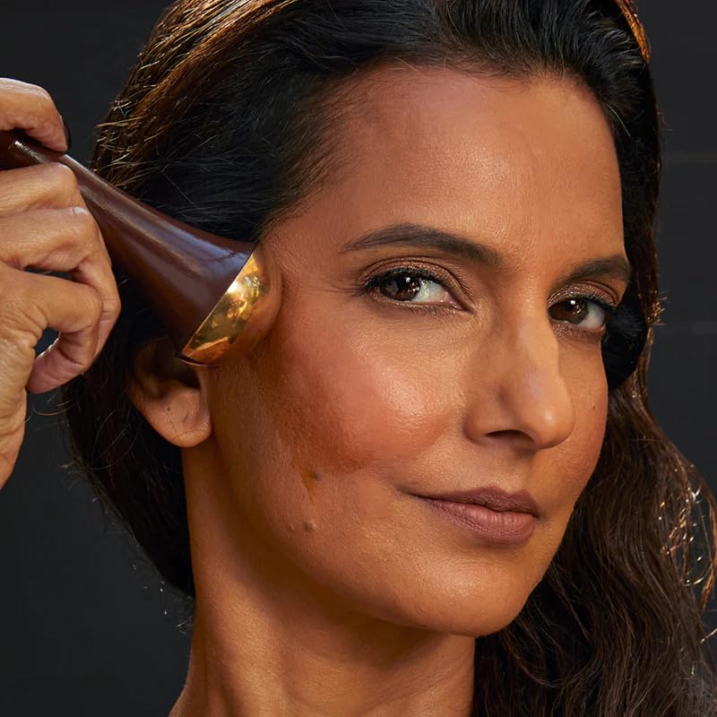 RANAVAT Kansa Wand Massage Tool - Facial Massager to Tone, Lift, & Re-Energize - Ayurvedic Skin Rejuvenating Under-Eye & Contouring Face Sculpting Tool