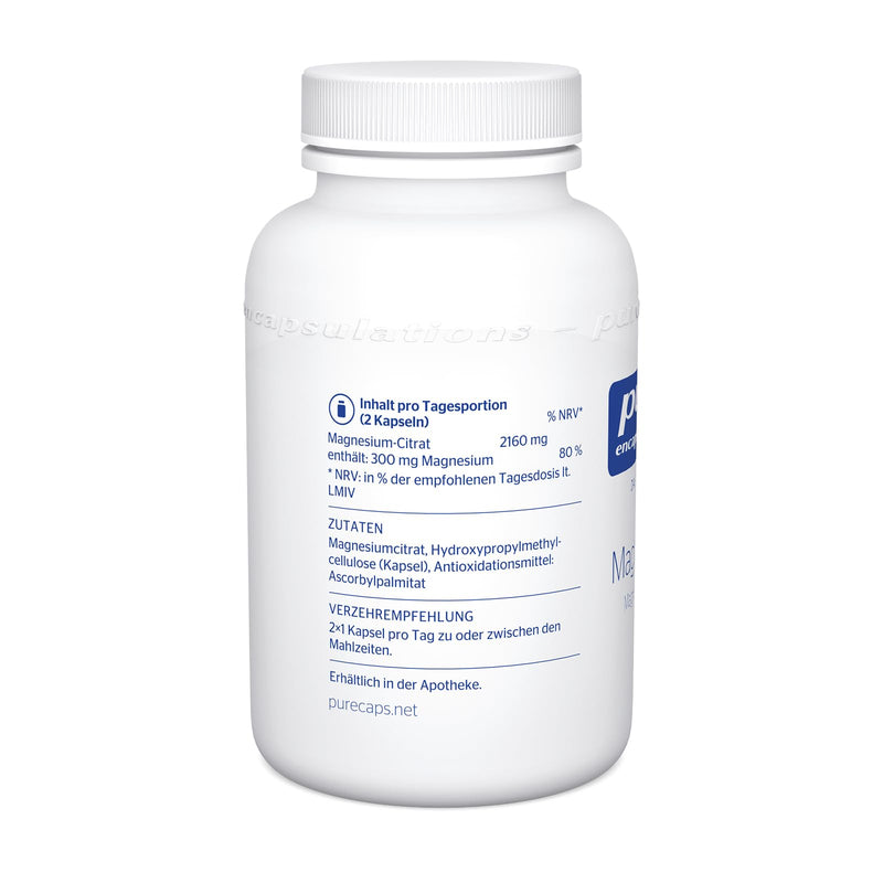 [Australia] - Pure Encapsulations - Magnesium Citrate - 90 vegan capsules 109 g (pack of 1) 