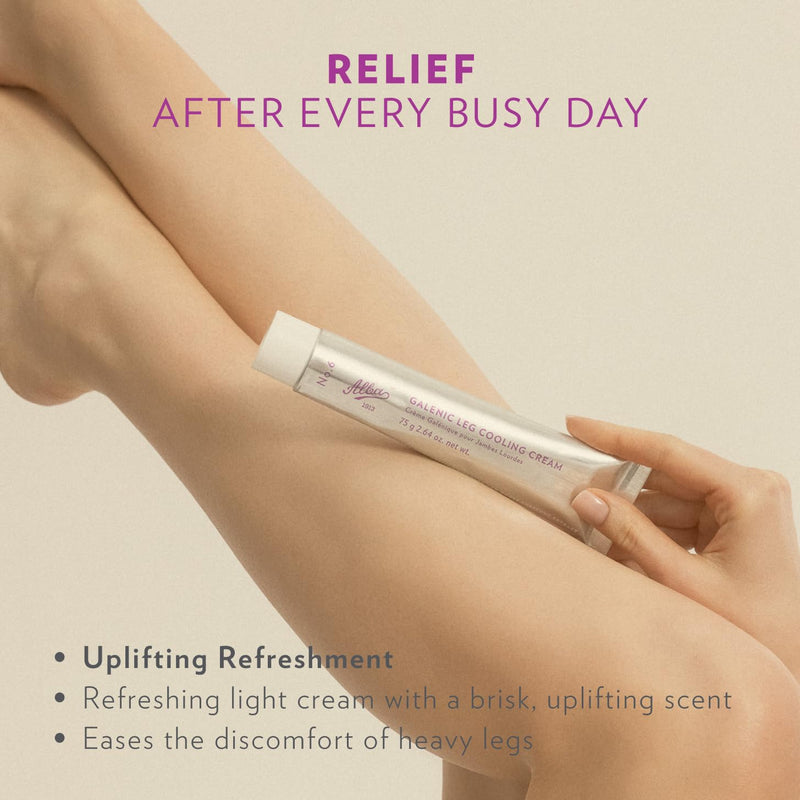 [Australia] - Alba1913 Vegan Leg Cooling Cream - Cooling Relief for Tired, Heavy Legs, Reduces Fatigue & Heaviness, Stimulates Circulation, Deep Moisturizing & Softening, Refreshing Formula, Easy to Use - 75g 