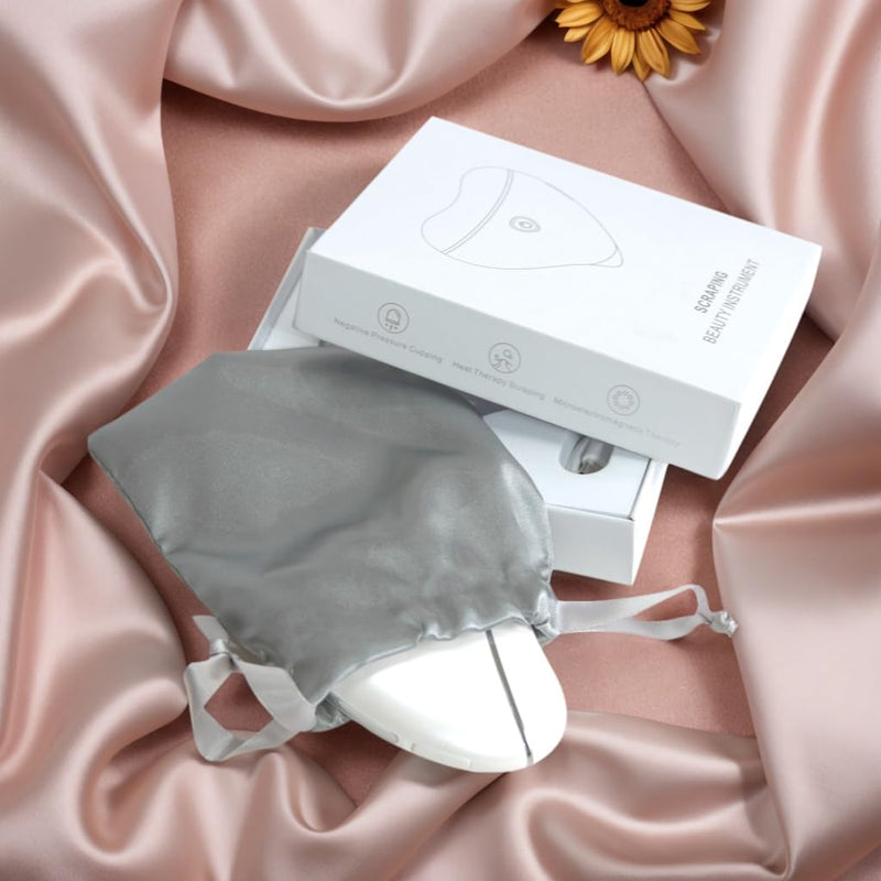 Gua Sha Device,Stainless Steel Gua Sha Facial Tools with Heat and Vibration, 4-in-1 Red Light Therapy for face,Electric gua sha face Massager, Pocket-Friendly Household Beauty Device