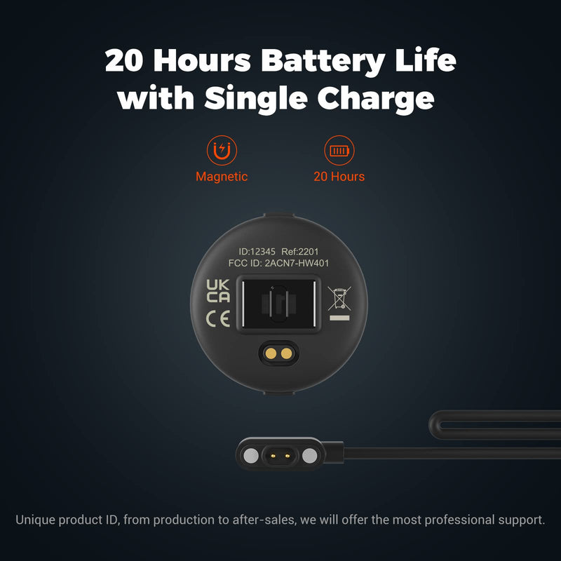 [Australia] - moofit HW401 Heart Rate Monitor Armband, IP67 Waterproof, Support Bluetooth/ANT+, Rechargeable Optical Heart Rate Sensor Bracelet Works with Wahoo, Strava, Elite HRV 