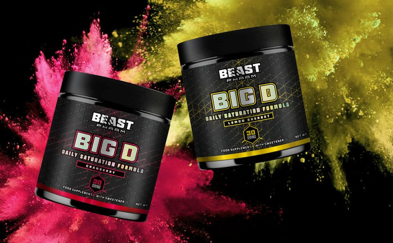 Beast Big D Performance Formula with Creatine Monohydrate Powder and Patented Ingredients for Daily Strength, Stamina and Endurance by Eddie Hall, 30 Servings, Lemon Sherbet