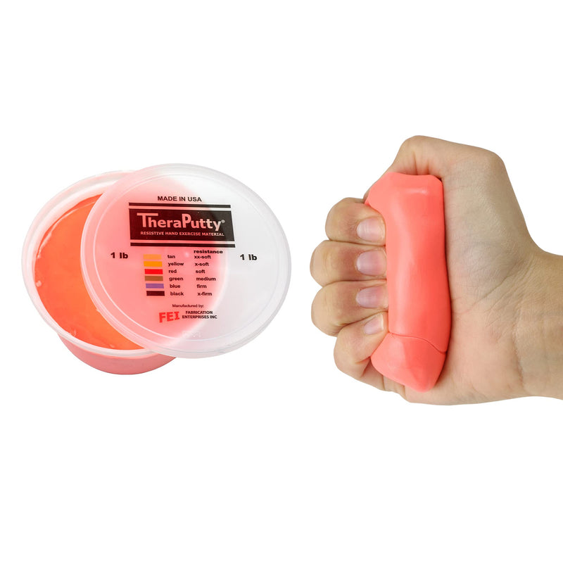[Australia] - CanDo TheraPutty Standard Hand Exercise Putty For Rehabilitation, Exercises, Hand Therapy, Occupational Therapy, Hand Strengthening, Improve Motor Skills, Stress Relief SOFT 1-pound 