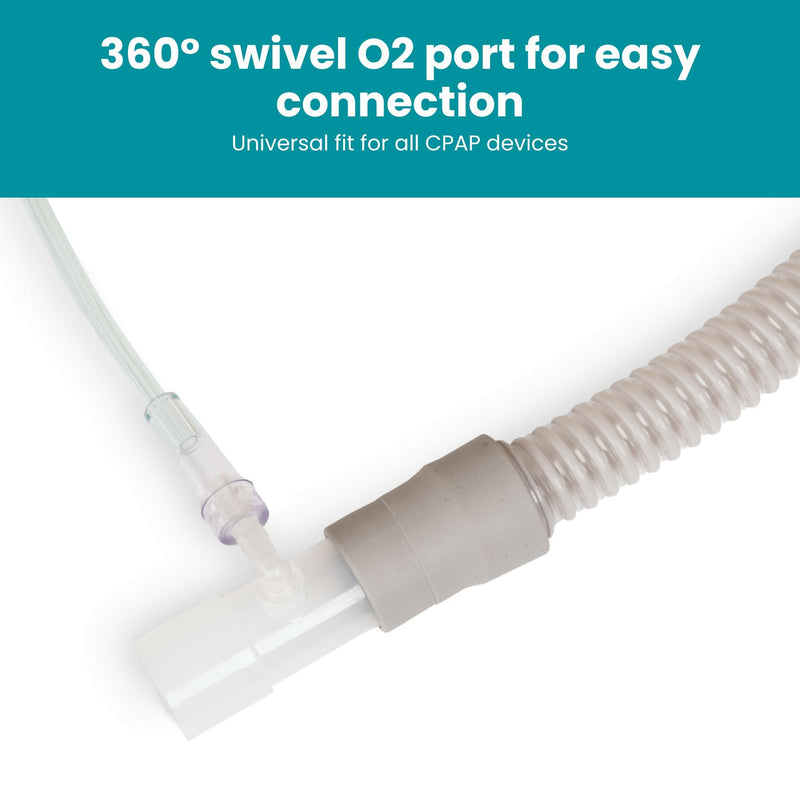 [Australia] - 2-Pack LifeSource Oxygen Enrichment Adapter, Oxygen Connector. CPAP Tube Adapter. 