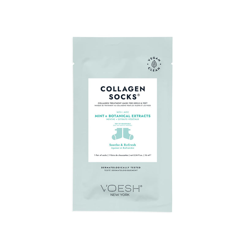 [Australia] - VOESH Collagen Socks, Collagen Socks for Dry Feet, Cracked Heel Repair, Moisturizing Socks, Spa Pedicure Treatment, Spa Socks, Foot Peel Masks, Vegan 5pk - Variety 