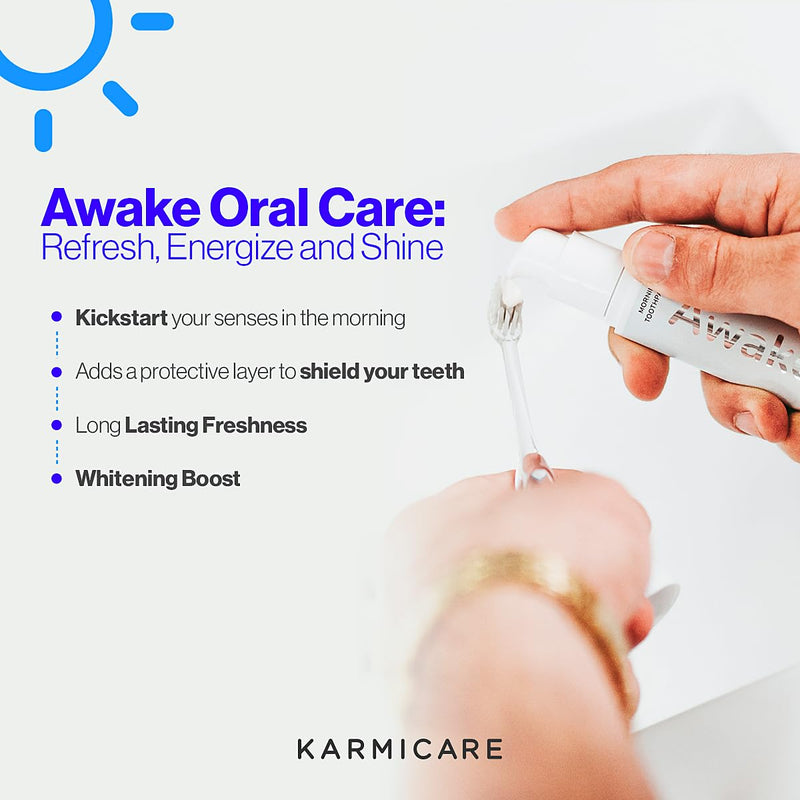 [Australia] - Awake Nano Hydroxyapatite Toothpaste with Xylitol - Zero Sensitivity, Teeth Whitening, SLS and Fluoride Free - Remineralizing Morning Toothpaste, Mild Mint & Lime, 32 ml Awake Lime-Mint 
