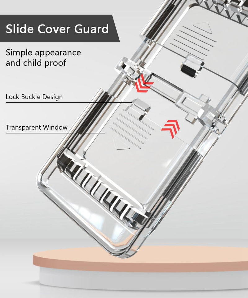 [Australia] - Light Switch Guard for Screwless Wall Plate, ILIVABLE Child Proof Self-Adhesive Rocker Switch Cover Prevents Kids or Accidental Turned On/Off Switch While Allowing Access (Clear, 1 Pack) 