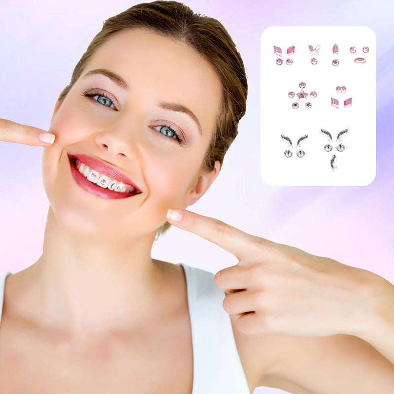 [Australia] - Tooth jewellery, tartar jewellery, tooth jewelery set, tooth stones, tooth crystal, tartar tooth decorations, shining smile DIY tooth gem kit, with rhinestones and horse eye drill 