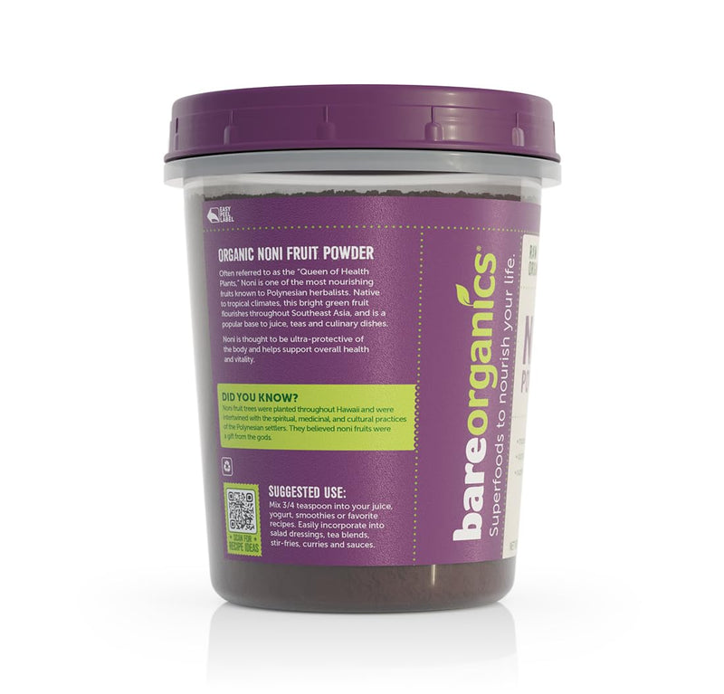 [Australia] - BareOrganics Noni Fruit Powder, 8 Ounce 