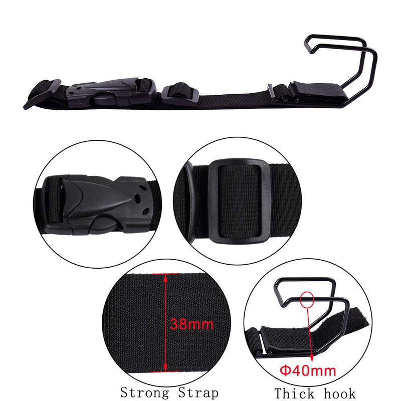 Luggage Hook Strap，J Hook for add a Bag Luggage and Luggage Connector Straps for Connect Your 3 Luggage Together