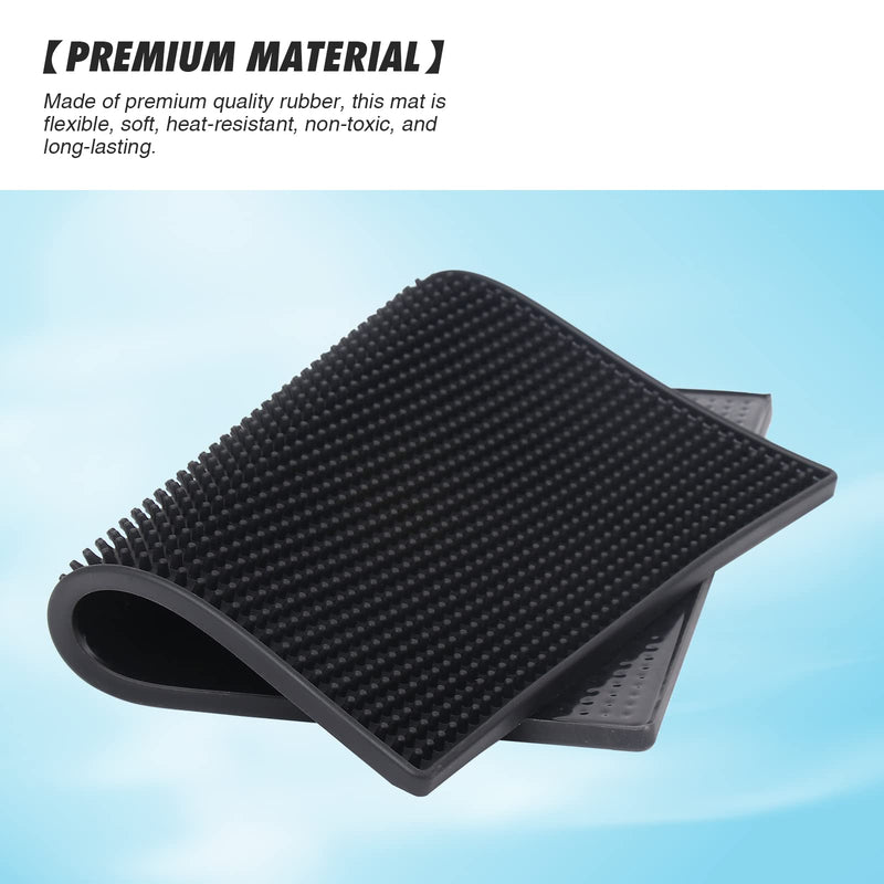 [Australia] - MoyRetty Bar Service Spills Mat, Barber Station Mat, 15.7x11.8 Inches, Professional Hair Stylist Clippers Accessories Supplies Tools, Salon and Barbershop Pads 