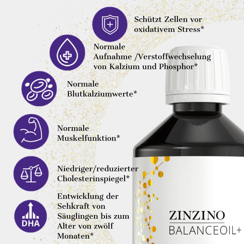 [Australia] - ZinZino BalanceOil+ fish oil with Omega-3 2478 mg, Omega-9, vitamin D3, tocopherol, DHA, EPA with olive oil grapefruit-lemon-lime flavor, 300 ml 300 ml (pack of 1) 