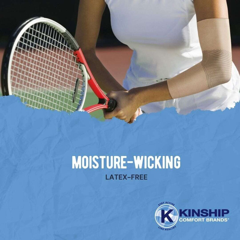 Elbow Brace Compression Support Sleeve for Tendonitis, Golfer & Tennis Elbow, Arthritis & Bursitis | Compression Support to Reduce Joint Pain | 1 Pair Black Medium