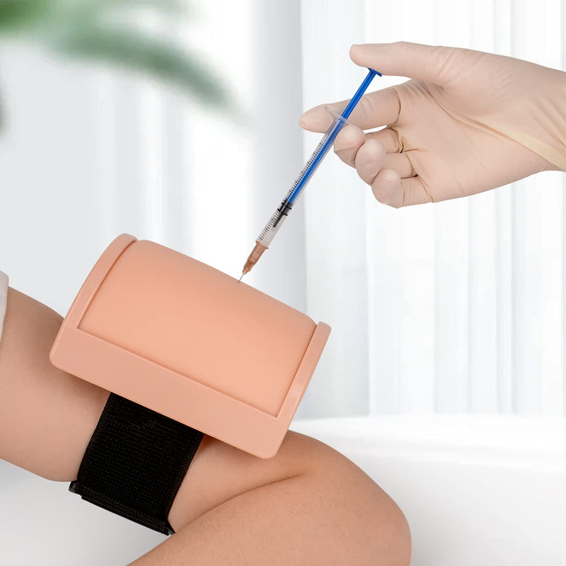 [Australia] - Medarchitect Intramuscular Injection Training Pad Model with 3 Skin Layers IM, SQ, ID Injection Simulator Practice Tool for Medical Education to Student, Nurse, Doctor Educational Supplier 