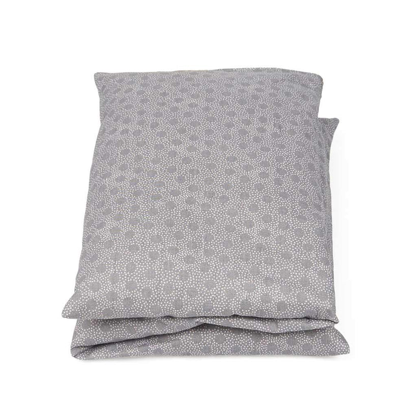 [Australia] - GRÜNSPECHT cherry stone pillow 43x20cm, 3 quilted chambers, heat pillow for neck, stomach and back, cover made of 100% cotton, for microwave and oven, gray (1100-V1) 