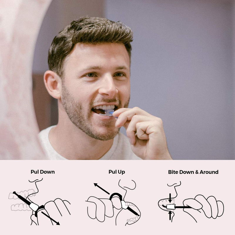 [Australia] - PUL Chewies & Clear Aligner Removal 2 in 1 Combo Tool - Compatible With Invisalign Removable Braces & Trays, Aligners, Retainers, Dentures - Hygienic Oral Care - Compact & Durable - 1 Pack, Pink 