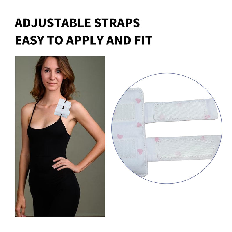[Australia] - Bra Strap Pad Protector for Chest Port Pacemaker Pillow Post Surgery Bra Strap Cushion for Chest Heart Support Chemo Port Pillow for Bra Strap, 2PCS 