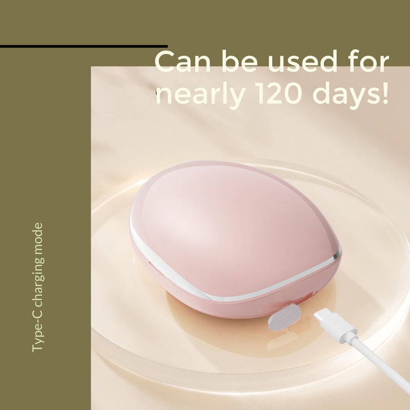 [Australia] - MV7 Ultrasonic Contact Lens Cleaner Machine with Timer Display, Big Mirror & USB Charger, Fit Disposal Soft Lens, Colored Contact Lens, RGP Lens and OK Lens (Pearl White) Pearl White 