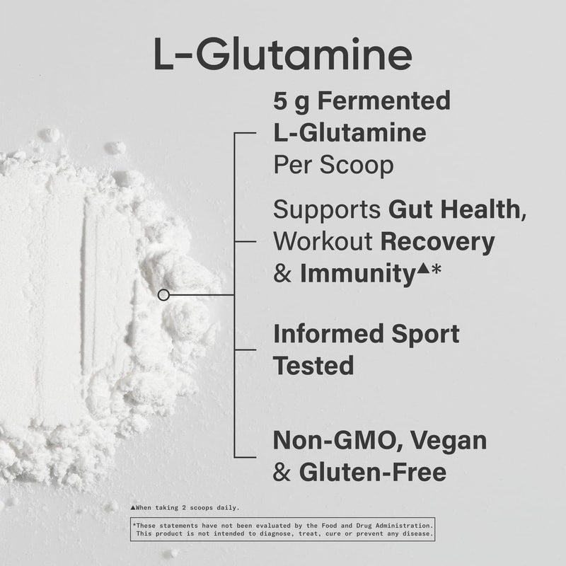 [Australia] - Sports Research L-Glutamine - Workout Recovery, Immune Health & Gut Health Support - 5 G Per Serving - 17.64 Oz Unflavored 17.6 Ounces 