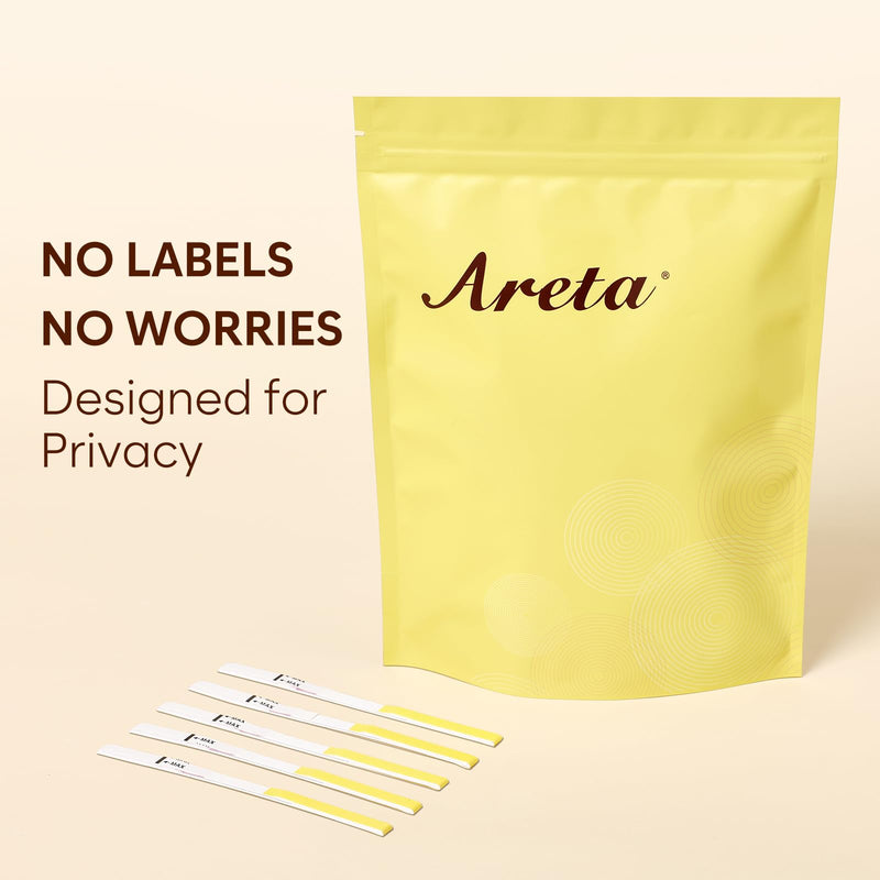 Areta HCG Pregnancy Test Strips: 25 Bulk hCG Tests | Highly Accurate and Rapid Results, Early Detection Before Missed Period, Expiration Date 12/31/2026