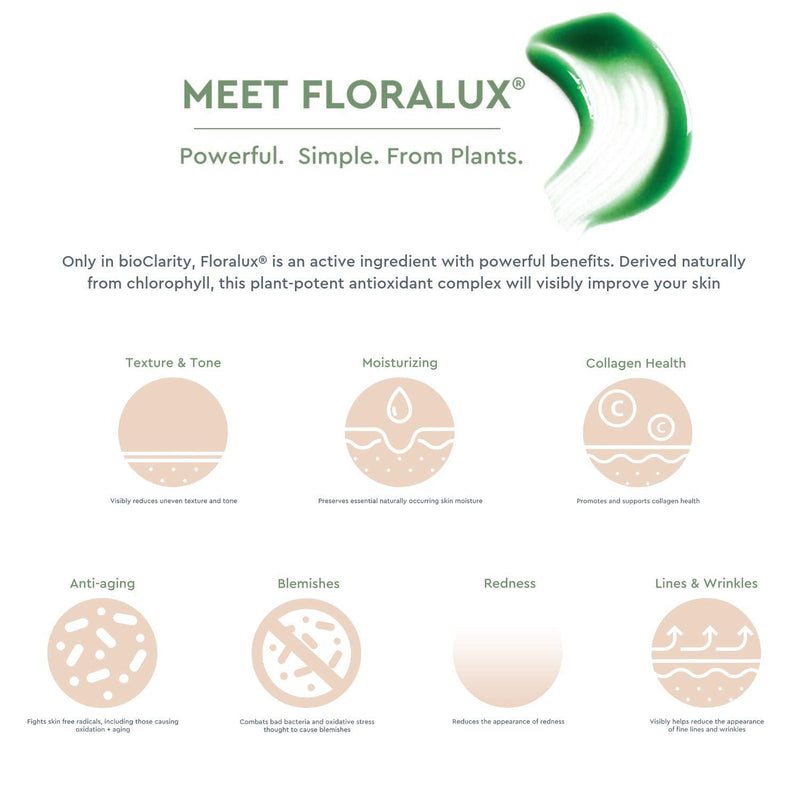 BioClarity 3-Step Ultra Calming Routine for Redness-Prone Skin | 100% Vegan | Gentle Clean and Hydrate Face | Contains Cucuber, Green Tea, Chamomile, Floralux, Vitamin B3, Lentil, Argan, Olive