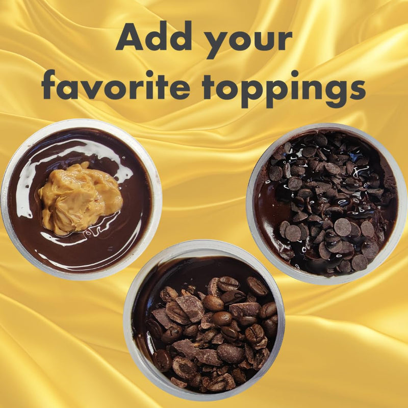 [Australia] - Chocolate Energy Pods, Snack Fudge & Compact Meal Replacement Cup, Sugar-Free, Gluten-Free, Keto, Vegetarian, 10g Whey Protein, Made with Gourmet Cacao (Pack of 8) 