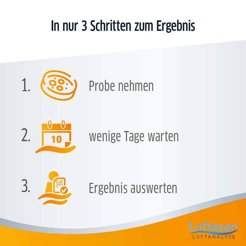 [Australia] - Luftasan mold test for up to 10 rooms | Rapid mold test for practical implementation at home | Mold test for mold contamination 