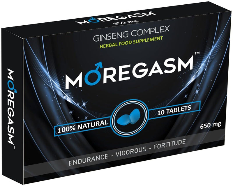MOREGASM™ - Unleash More Longer | More Harder, More Stronger Performance | Stamina Endurance Booster Blue Herbal Supplement Tablets for Men | 10 Ginseng Tablets
