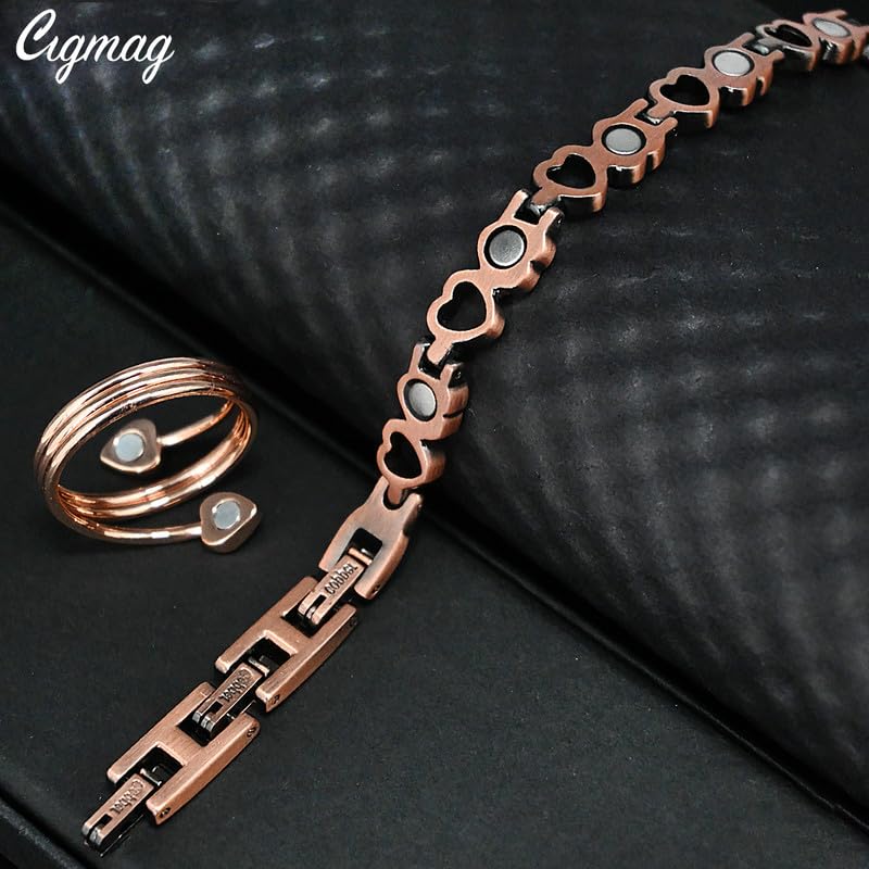 Copper Anklet for Women Ultra Strength Solid Copper Anklet Jewelry Gifts Adjustable Length with Sizing Tool A-Love