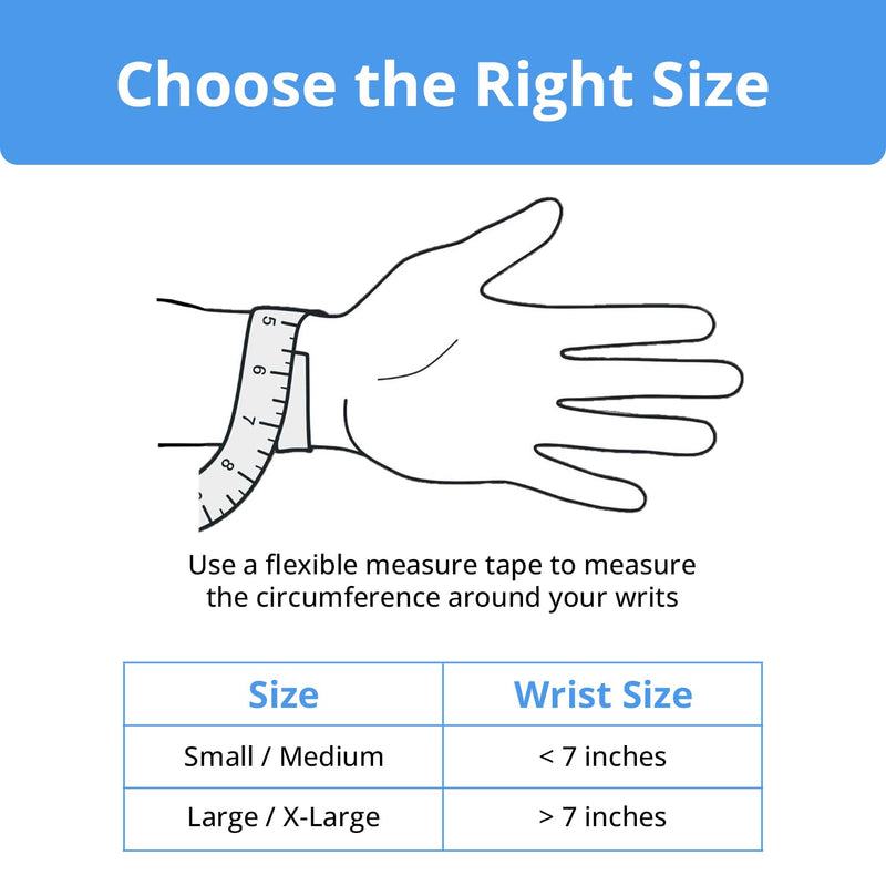 [Australia] - Two Pack | Wearable Thumb & Wrist Ice Pack – Reusable Hot Cold Compression for Hand, Finger, Carpal Tunnel, Arthritis, and Tendonitis Relief (S/M) S/M 