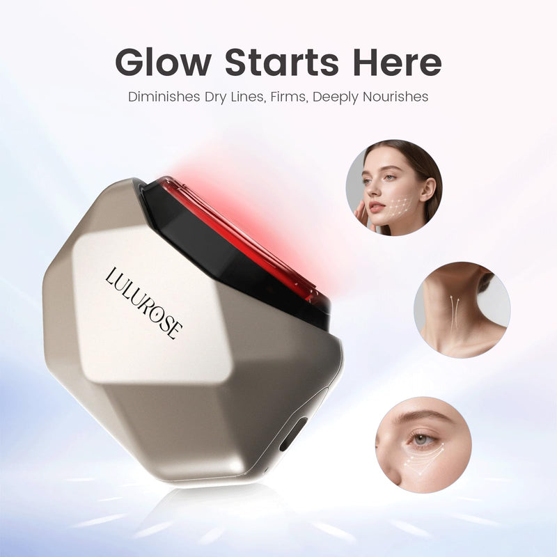 LULUROSE 4-in-1 Facial Massager,Heat Facial Beauty Device for Face Neck Eye Lifting Firming Depuffing,Facial Sculptor Skin Care,at Home or Traveling