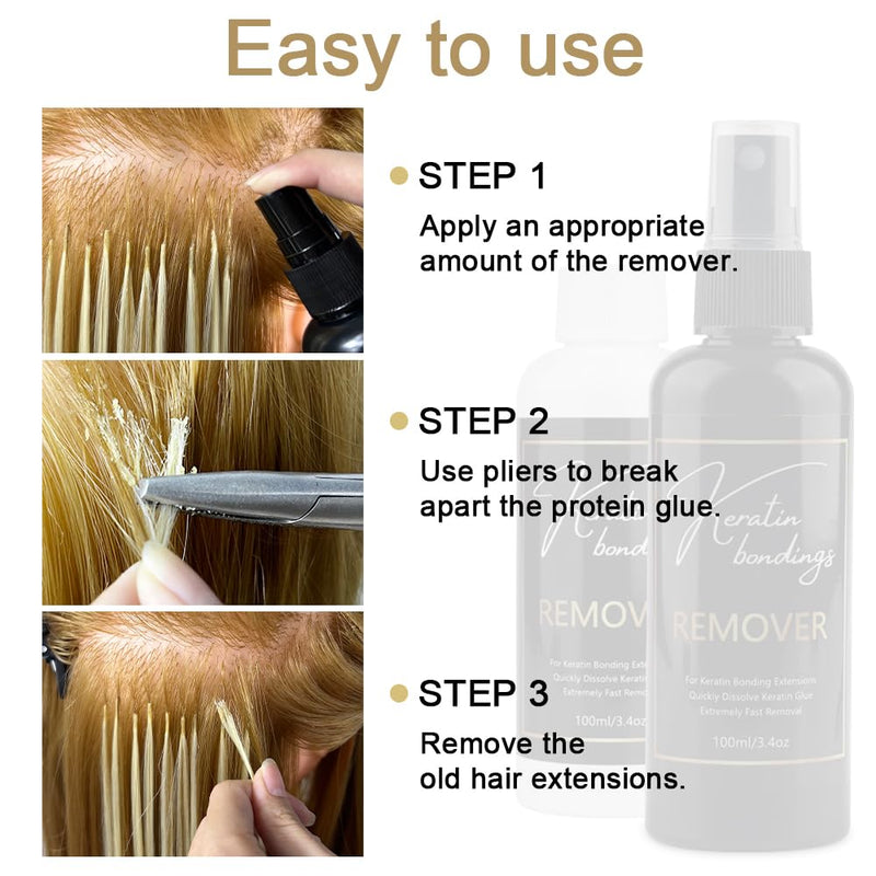 [Australia] - Keratin Extension Tool Kit Hair Extension Pliers K/I/U/V Tip Hair Extensions Bonding Cutter 20g Italian Keratin Glue Beads for Fusion Keratin Bonding Glue Remover for Pre-bonded Extensions Clear 