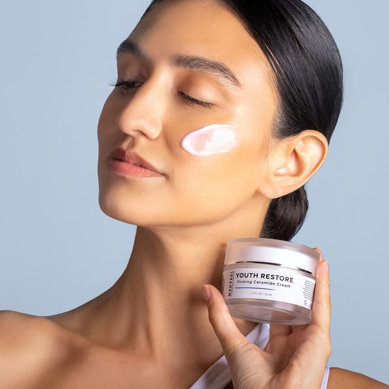 Medpeel Youth Restore Firming Ceramide Face Cream, Shea Butter, Retinol | Vitamin E Moisturize and Plump Aging Skin, 1.7 fl oz