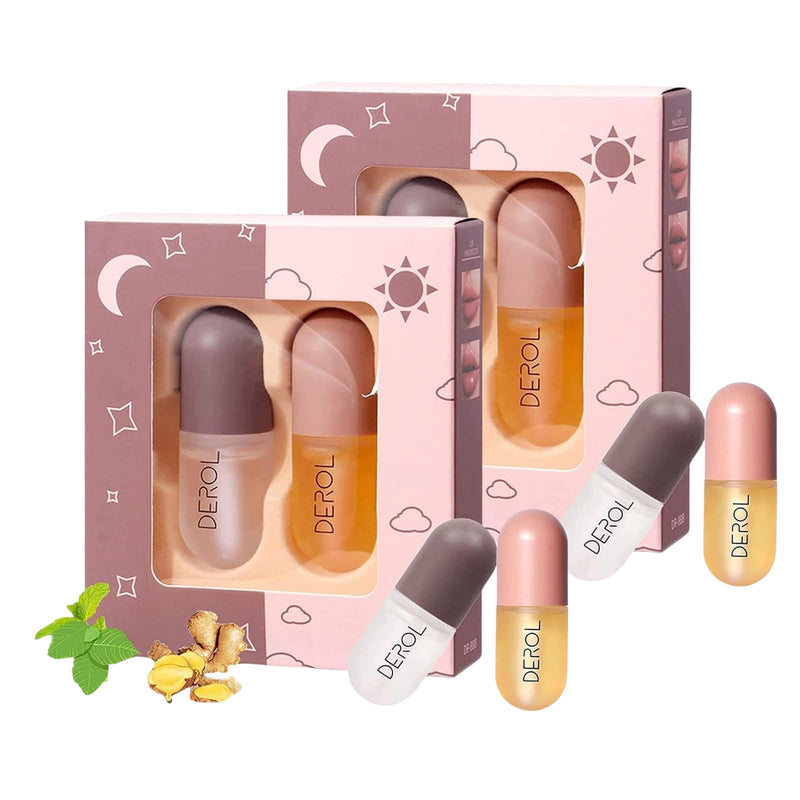 4Pcs Lip Plumper Set,Lip Plumper,Natural Lip Plumper kit,Day and Night Lip Plumper