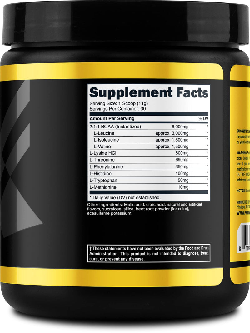 [Australia] - Primaforce EAA Powder (30 Servings) | Essential Amino Acids for Pre/Intra Workout and Recovery - Non-GMO and Gluten Free (Watermelon) Watermelon 