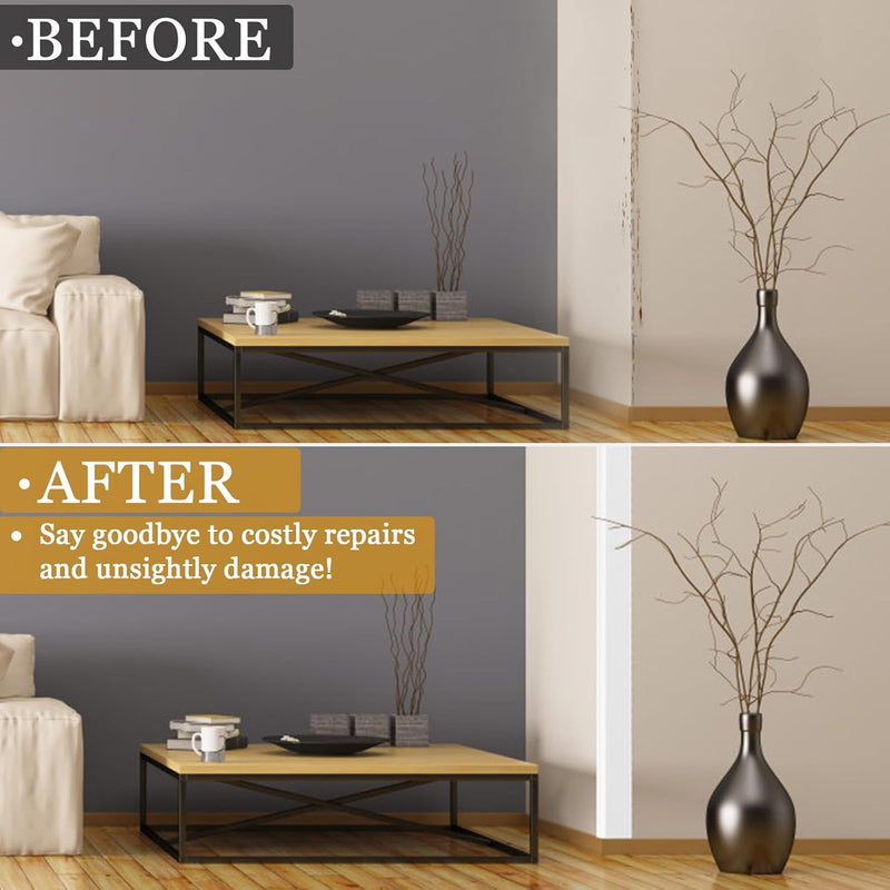 [Australia] - Wall Corner Protector Self-Adhesive Flexible ‚Äì Durable Rubber, Furniture Edge Guard, Easy to Install, White, Prevents Wall Damage, Ideal for Home or Office Use 1.6in√ó20ft Flat 