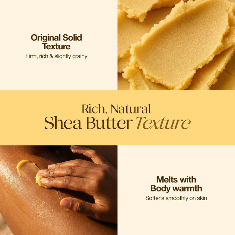 100% Pure Yellow Shea Nut Butter 7oz Unrefined & Raw Natural Moisturizer for Skin Hair & Lips, African Shea Butter Rich in Vitamins & Antioxidants No Added Color or Fragrance 7 Fl Oz (Pack of 1)