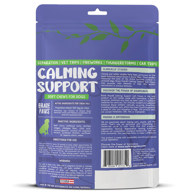 Dog Calming Chews - Anxiety Relief Treats - Calming Chews for Dogs with Natural Souroubea - Calming Treats for Dogs Help Manage Stress and Promote Relaxation, Anxiety Relief for Dogs, Made in the USA - PawsPlanet Australia