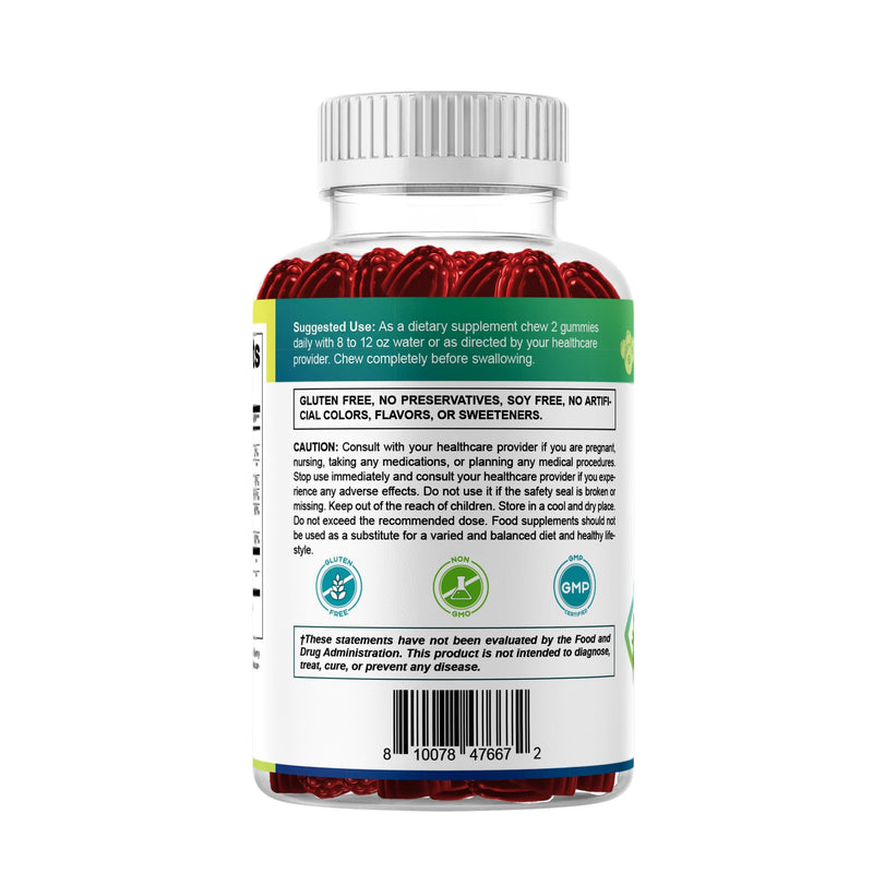 Vitamatic Eye Health Gummies with Lutein, Zeaxanthin, Vitamin C, E & Zinc – Mixed Berry Flavor – 60 Gummies –Non-GMO, Gluten-Free 60 Count (Pack of 1)