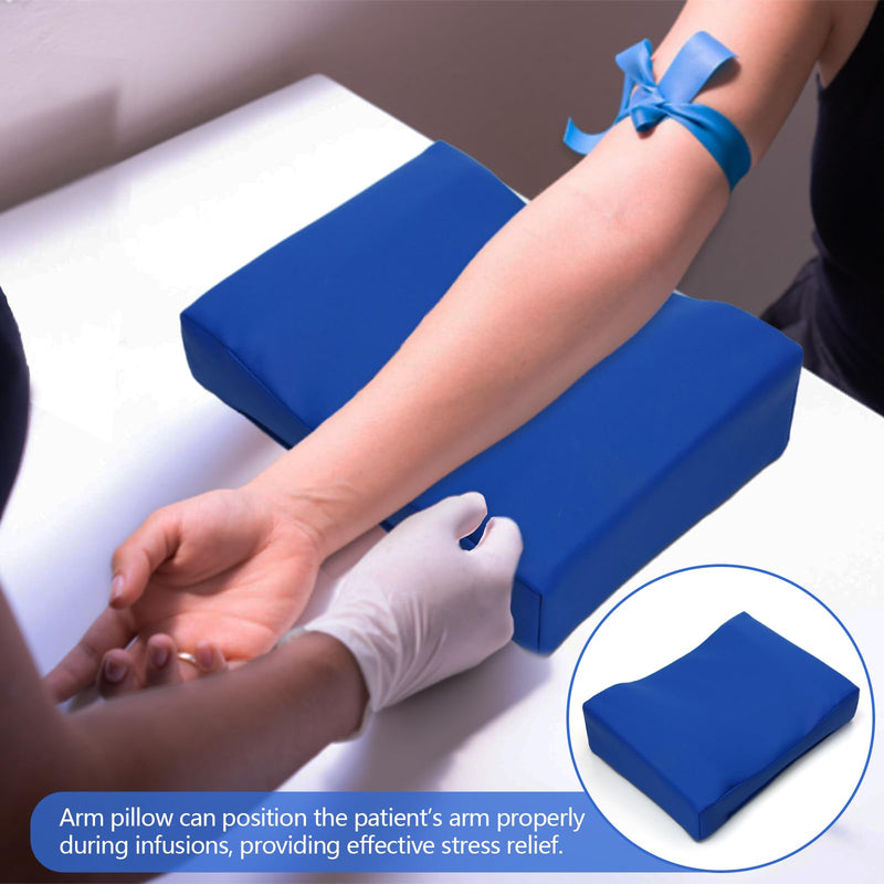 [Australia] - Arm Pillow for Infusion - Arm Positioning Cushion, Locator Slot Support Pad for Clinics Patient Nursing Care, 11" L x 7.9" W x 3.1" H, 1 Pcs 