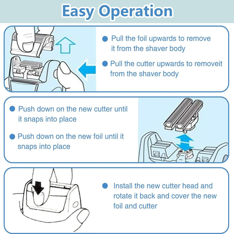 [Australia] - 73s shaving head compatible with Braun Series 7 shaving head & for Braun S7 electric razor head replacement part, suitable for Braun S7 shaving head, for Braun Series 7 of the new generation 7020s 7085cc 7027cs 7071cc etc 73S 