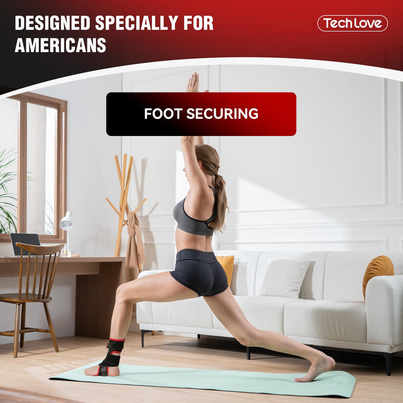 [Australia] - Tech Love Patented Plantar Fasciitis Night Splint with Ice Pack - Stepless Adjustment, Plantar Fasciitis Relief Splint with Adjustable Size for Achilles Tendonitis| Left foot LEFT FOOT 