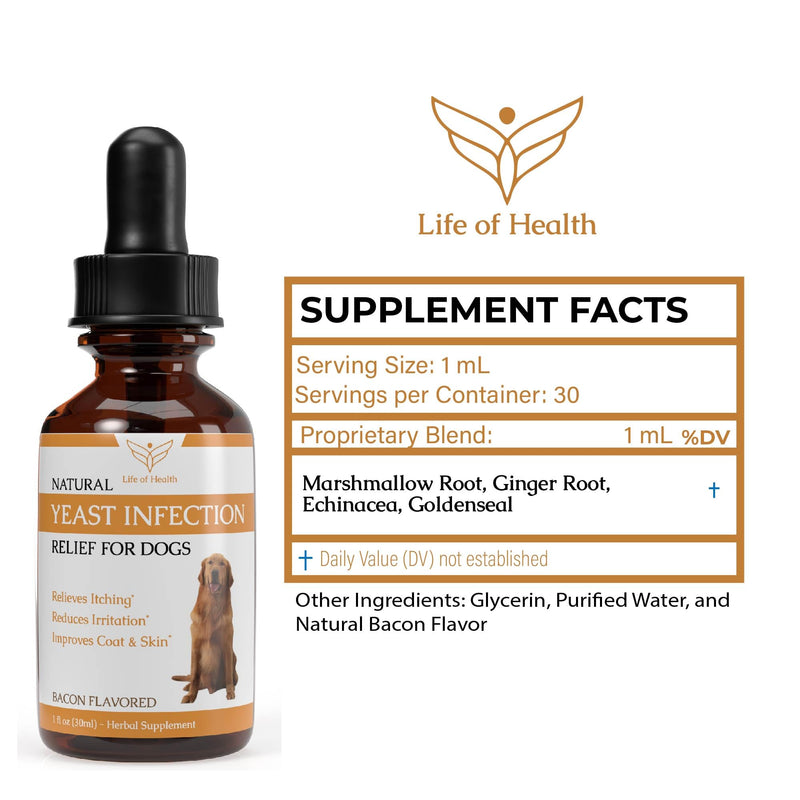 Natural Yeast Infection Treatment for Dogs | Supports Healthy Itch Relief, Inflammation Relief, Allergy Relief & More | Dog Yeast Ear Infection Treatment | Dog Itch Relief | Dog Allergy Relief - PawsPlanet Australia
