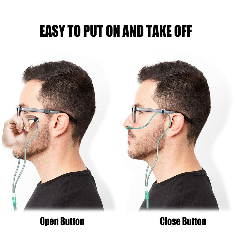 [Australia] - Oxygen Tube Holder for Glasses-Oxygen Nasal Cannula Clips for Ear Protection-Nasal Oxygen Cannula Ear Savers Effectively Avoid Ear Pain (Black) Black 
