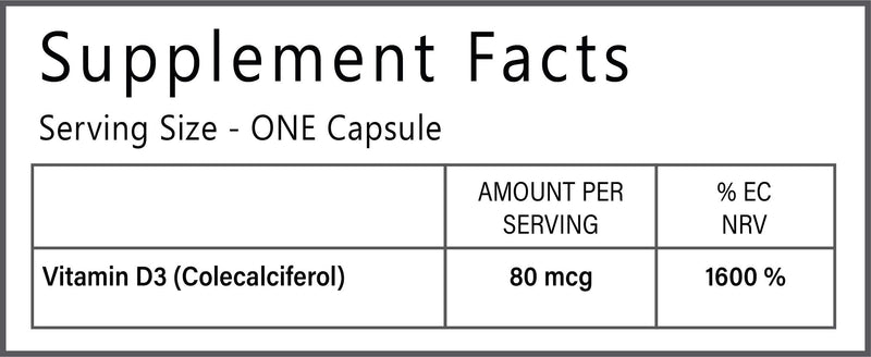 Premium - Vitamin D 3200 IU Capsules | Vegetarian Society Approved - SOYA Free - Dairy Free - Peanut/Nut Free - Kosher - Halal - Gelatin Free - Gluten Free
